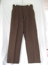 Authentic WW11 U.S. Army Wool Trousers 29x 29 Button fly  Jan 17, 1945 