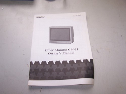 Moniteur couleur Tandy CM-11 manuel d'utilisation