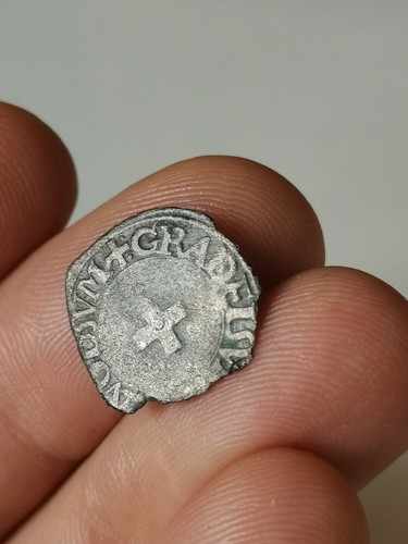 Liard de Navarre à la croisette Henri d'Albret II / Grand H couronné 1541 1555 A - Picture 2 of 2