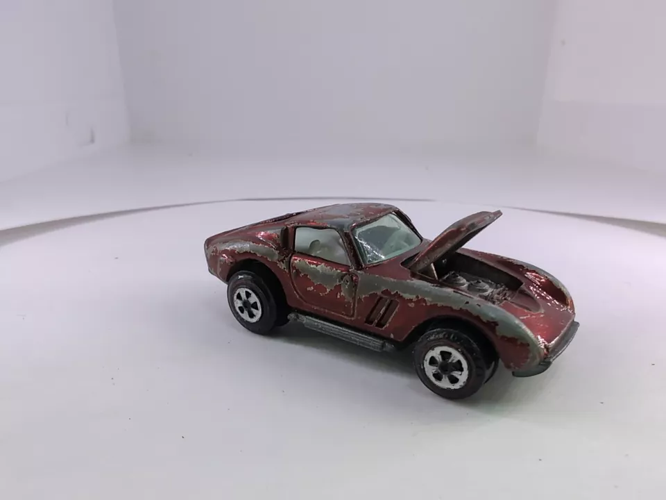 Johnny Lightning Topper Redline Custom Ferrari 1970 rojo hecho en Estados Unidos Foto 4 de 4