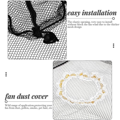 4 Pcs Electric Fan Guard Baby Dustproof Mesh Cover Children Safe - Afbeelding 8 van 12