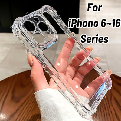 Wholesale Bulk Lot Clear Phone Case Cover For iPhone 16 15 14 13 12 11 XR 8 7 6