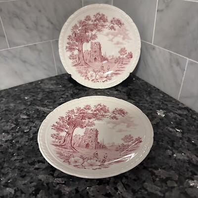 Royal Tudor Ware Barker Bros Pink Waltham Saucer England