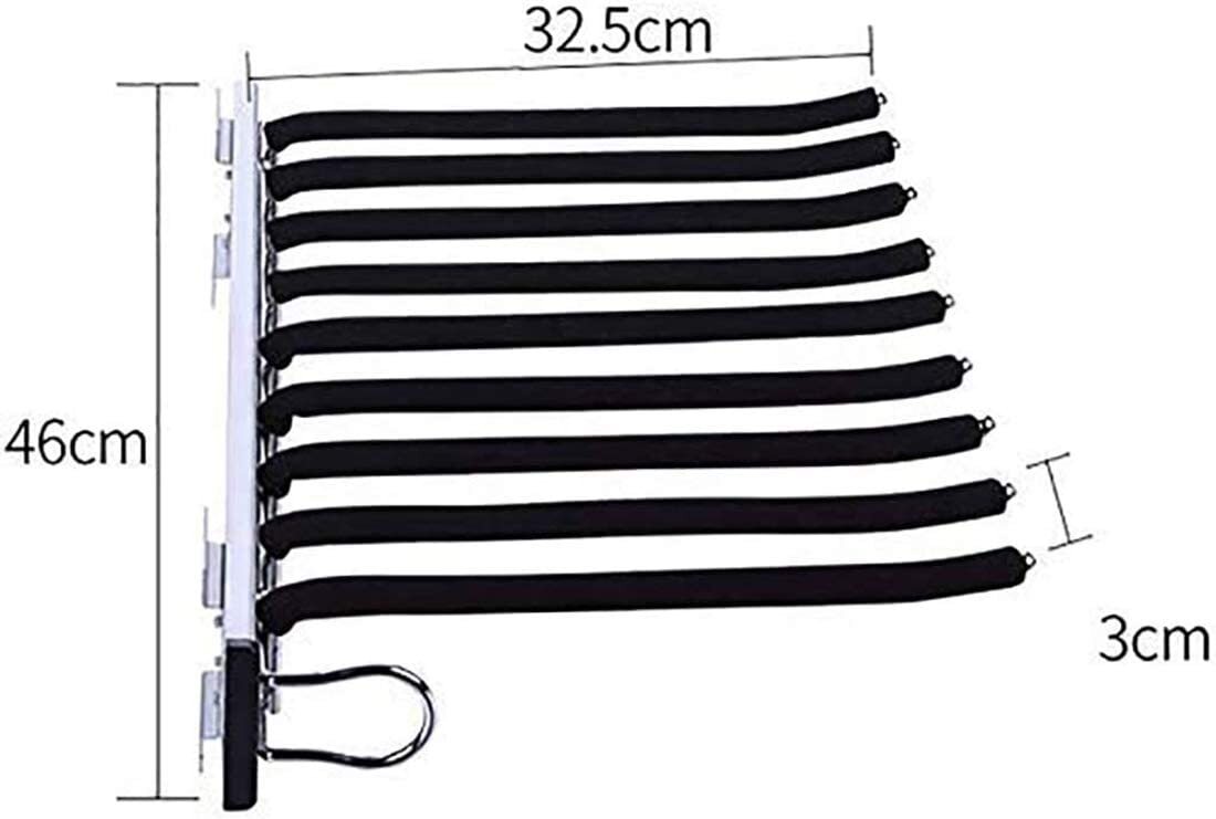 Pullout Clothes Hanger Wardrobe Trouser Rack Extendable Pants Storage