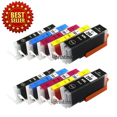 10 Cartucce Inchiostro Compatibili ONLYU PGI-280 CLI-281 XXL Per Canon PIXMA