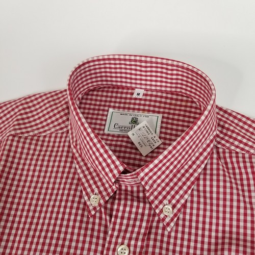 New Carroll & Co Shirt Men's Medium Check Lightweight Button Down Cotton - Picture 3 of 9