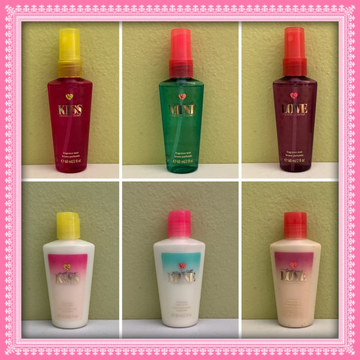 1) Victoria's Secret LOVE MINE KISS Fragrance Mist or Lotion 2oz