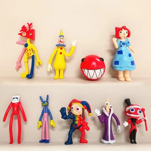 9pcs/Set The Amazing Digital Circus Figure Toy Pomni Jax Kinger Action Figure...