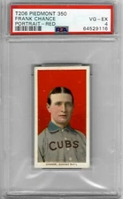 1909-11 T206 Piedmont 350, 25 - Frank CHANCE (Red Portrait) - PSA 4+++ HOF Cubs
