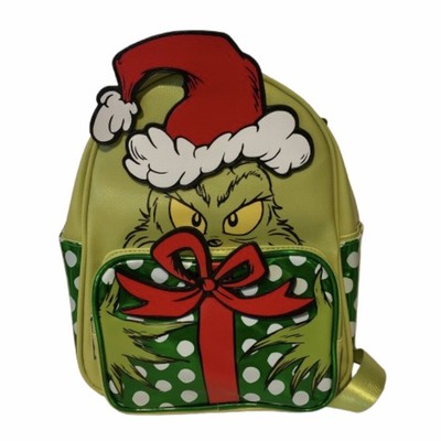 Dr. Seuss How The Grinch Stole Christmas Santa Cosplay Mini Backpack NEW
