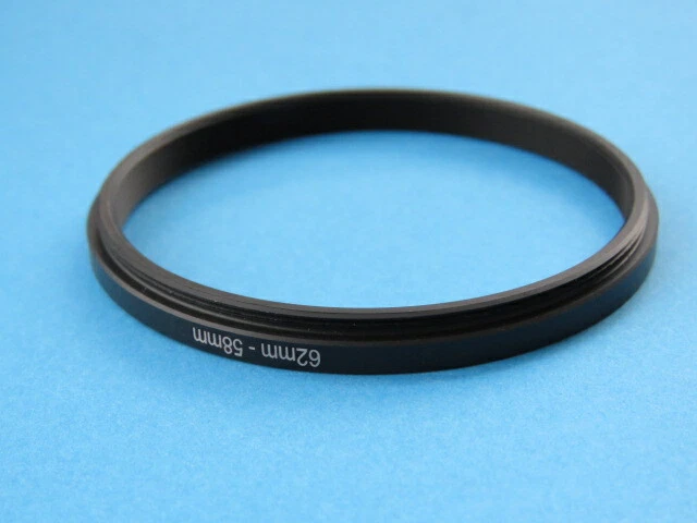62mm to 58mm Stepping Step Down Ring Camera Lens Filter Adapter Ring 62-58mm - Image 2 of 2