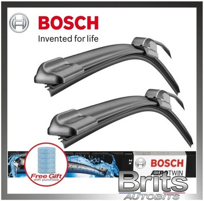 2x Wiper Blades Flat Aero type A423S Bosch Aerotwin 650/400mm + Free Screenwash