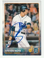 Steven Moya Signed 2015 Topps Card #270 Auto Detroit Tigers Rookie Autograph COA. rookie card picture