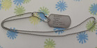 Promotional Dog Tags for Drum Wars Carmine & Vinnie Appice Stamped w/Neck Chain — photo 1