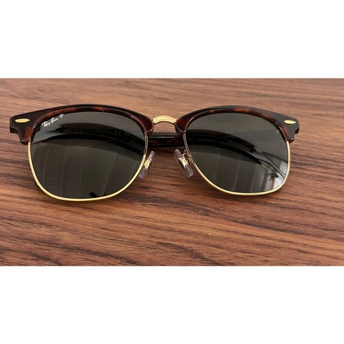 Ray-Ban Sonnenbrille Clubmaster Classic Schildpatt Gestell grüne Gläser Gr. 55/19