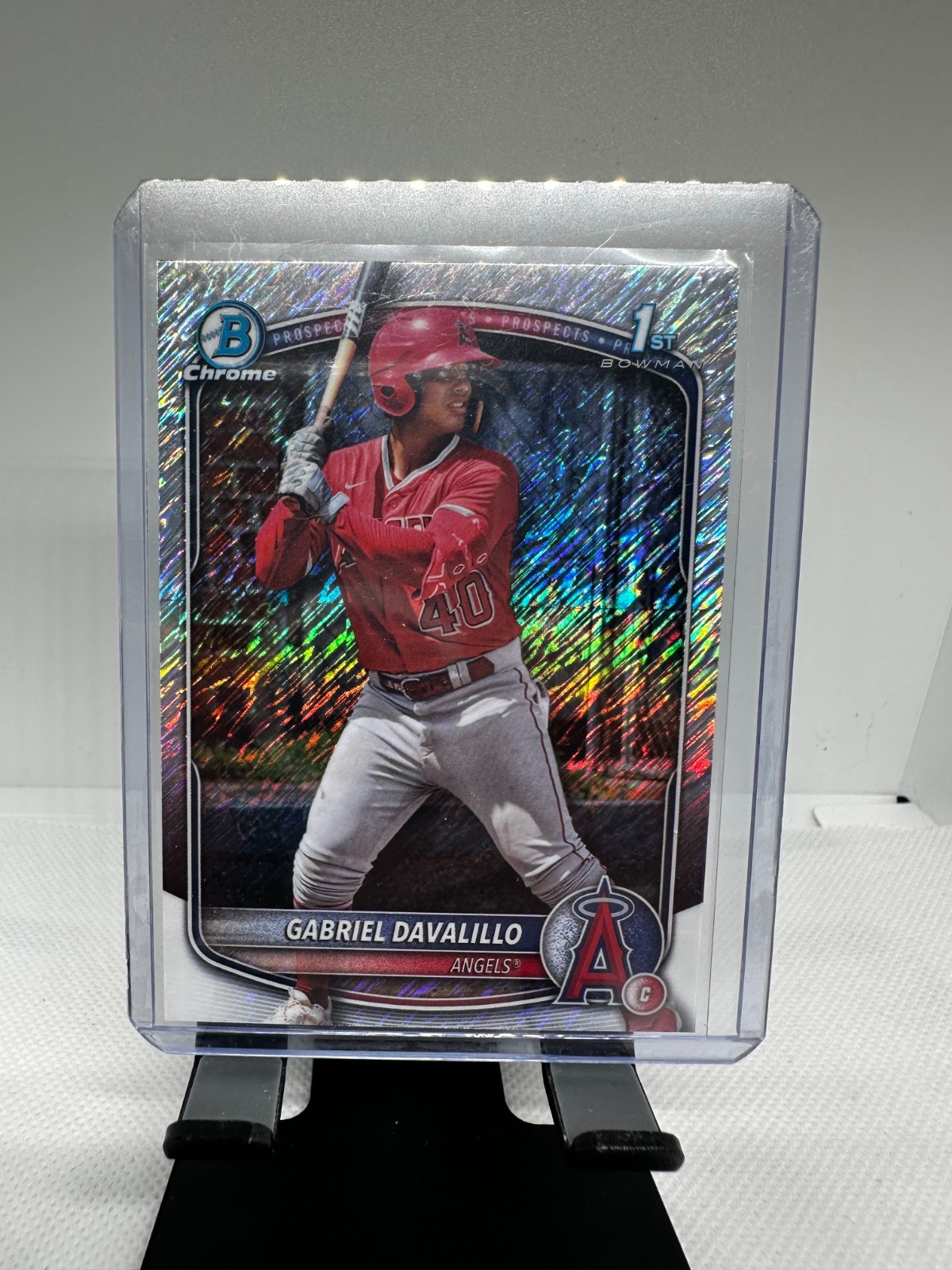 2025 Bowman Chrome - Prospects Gabriel Davalillo #BCP-178 Shimmer Refractor (RC)