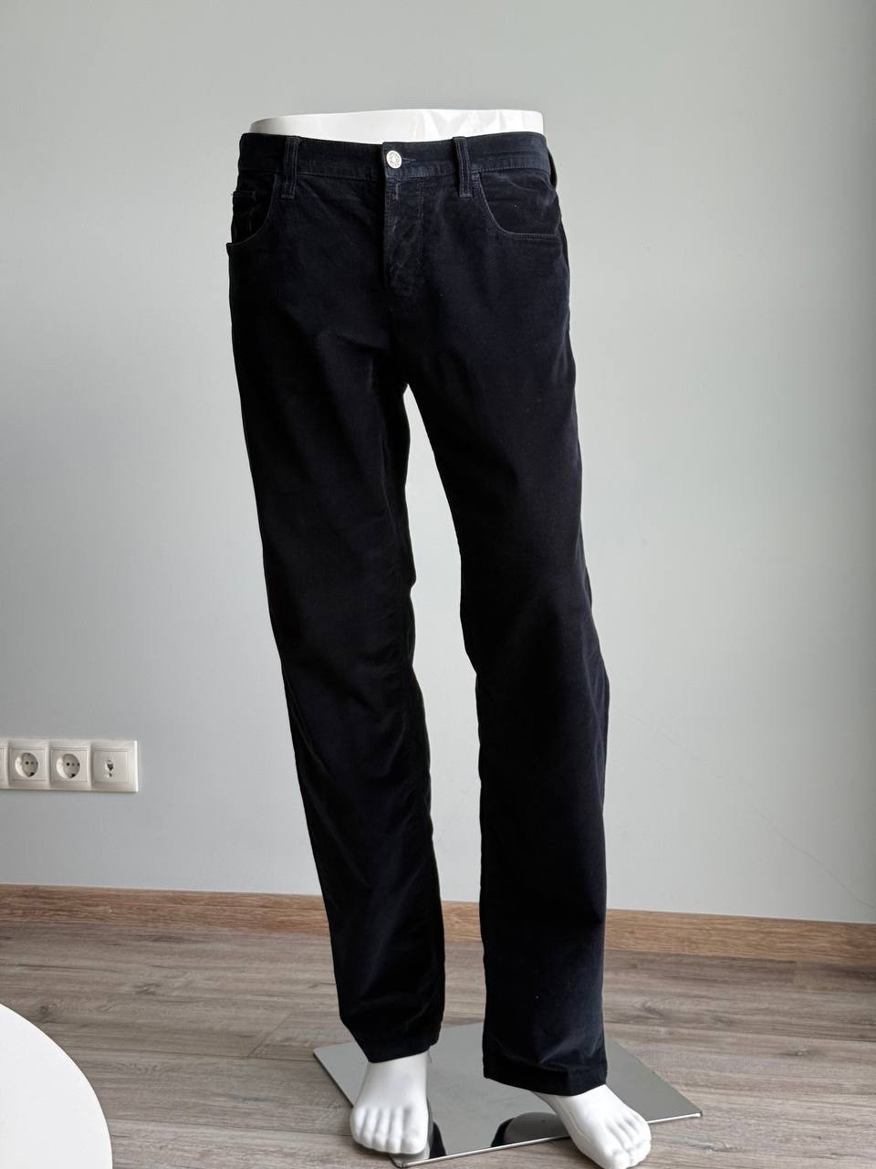 Gucci Velvet Black Blue Pants Mens size 50