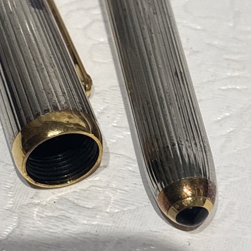 Louis Cartier #024876 Palladium-Platd Finish Fountain Pen 18K 750 M W/Ink Refill - Picture 16 of 23