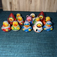 Rubber Duck Lot of 13 Small Ducks Different Colors Themes Jeep 2 To 3 Each