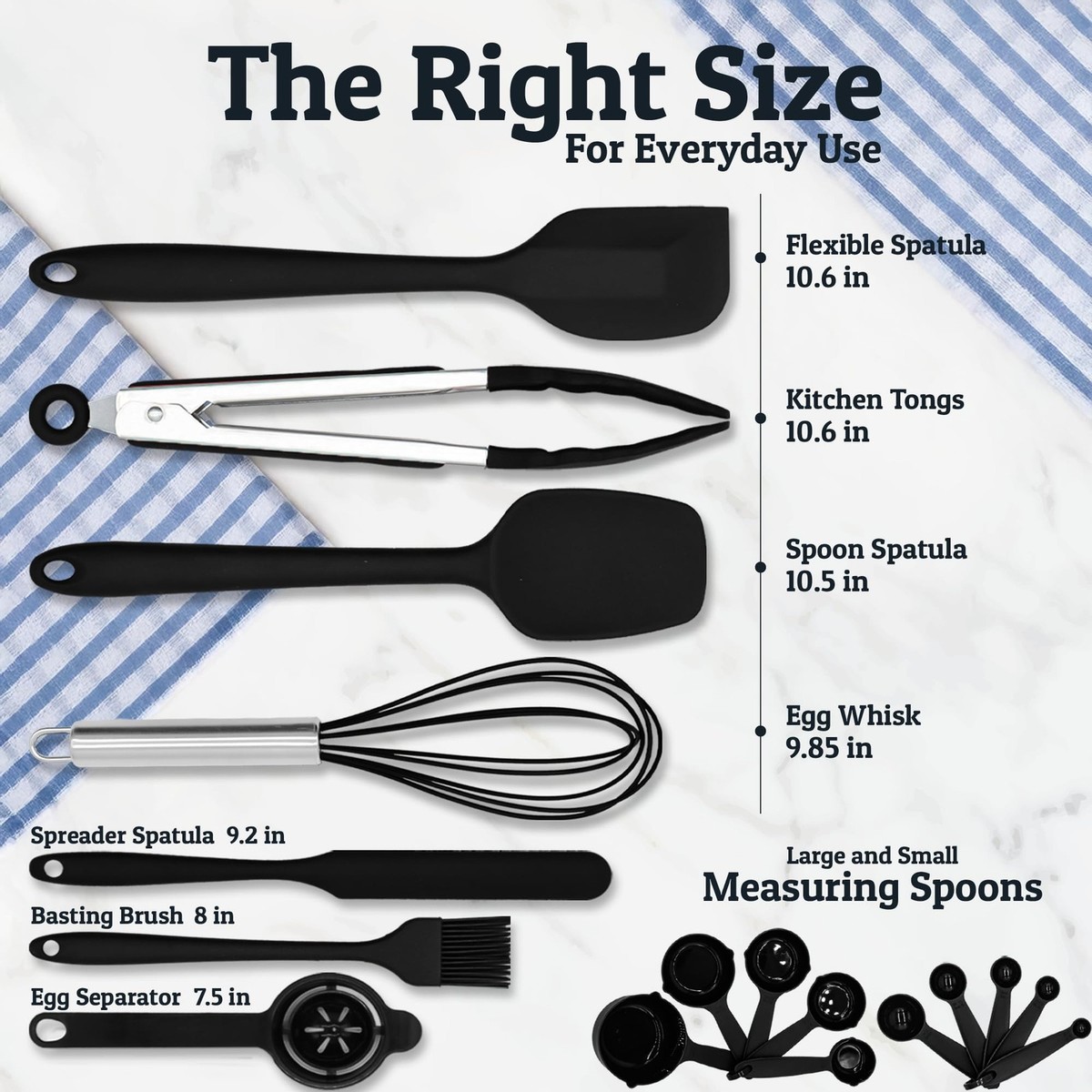 SET 5 COLTELLI MODELLI VARI IN ACCIAIO INOX COLORE NERO - WDL-WD486N