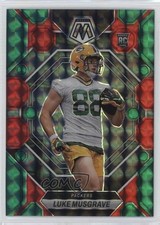 2023 Panini Mosaic Rookies Choice Red & Green Prizm Luke Musgrave #343 3hd
