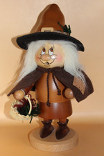 Christian Ulbricht 01/0734 Räuchermann Wichtel Kräuterweibel 30cm Rarität Top