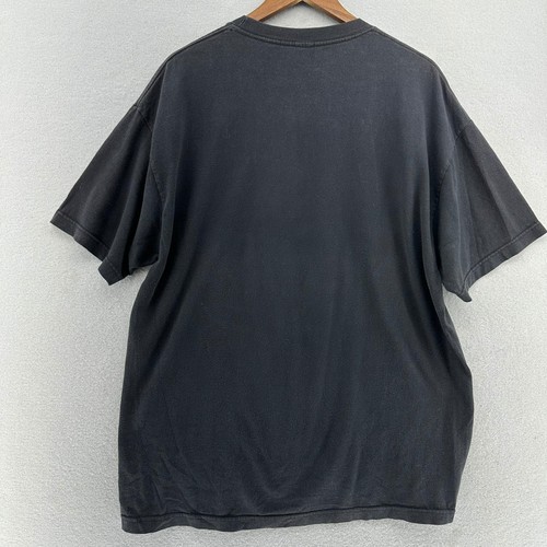 Black Scale Flag Print Short Sleeve Made in USA Large Streetwear - Picture 6 of 7