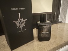 Laurent Mazzone in pelle dura vecchio lotto flacone vintage