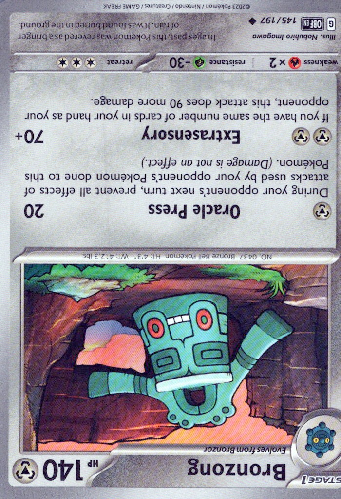 SV03: Obsidian Flames #145/197 Bronzong