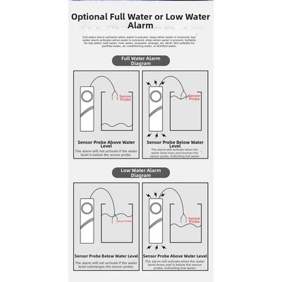 Lecksuche Wasserstandssensor Leckagesucher lange Standby-Zeit 100dB Alarm