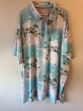 Walter Hagen Performance 11 Novelty Golf Polo Mens 4XLT Resort Landscape $75