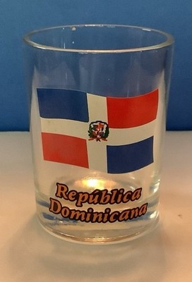 Republica Dominicana Souvenir Shot Glass 1 Oz.