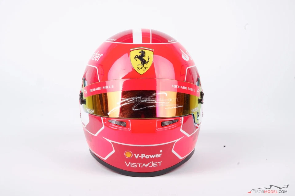 Charles Leclerc signed 2023 Ferrari F1 mini helmet 1:2 Bell 4100225 - Bild 4 von 4