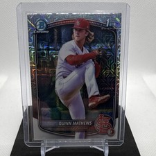 Bowman Chrome Prospects Mojo Refractor Quinn Mathews #BCP-25 Cardinals 2025