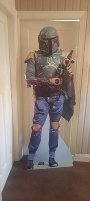 Extrem selten Star Wars Boba Fett 1995 Original Kartonausschnitt H 6ft 2'' L 2ft