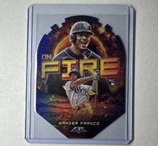 2022 Topps Fire On Fire Wander Franco Rookie Tampa Bay Rays Insert EF-7 RC