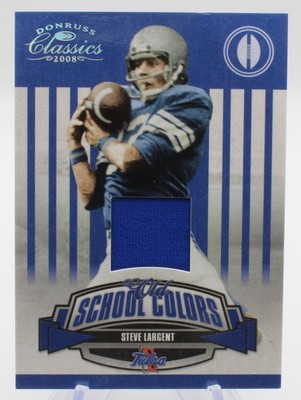 2008 Donruss Classics Old School Color Jersey Steve Largent OSC-11 016/100 Patch