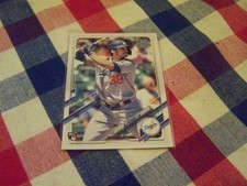 DJ PETERS ROOKIE 2021 TOPPS BASEBALL CARD #US11. rookie card picture