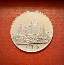 Malta - Silver 0.987 - 1975 - 4 Lire - Torre Di Sant’Agata / Stemma Di Malta