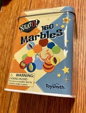 Neato Classics 160 Marbles Tin Box by Toysmith Glass Complete Set Retro SEE