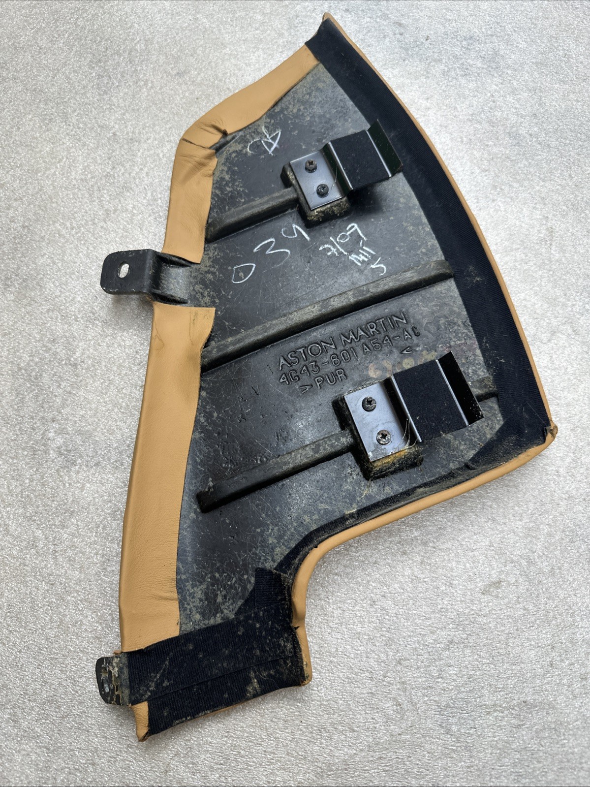 2011 Aston Martin DB9 GT Rear Right Bolster Seat Trim Cover Panel