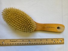Vintage Wooden Clothes Brush Natural Bristle Garment Care 9" Grooming Tool
