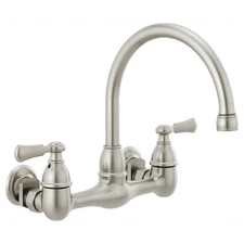 Peerless Elmhurst P2765LF-SS Two-handle wall-mount kitchen faucet - Stainless