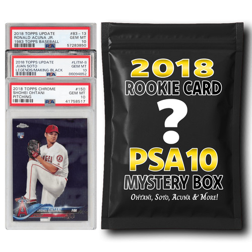 PSA 10 Graded 2018 MLB Rookie Card Mystery Box (Ohtani, Soto, Acuna & More)