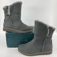 EMU Beach Lo Suede Merino Wool Lining Charcoal Boot Women's Size 6 READ!!
