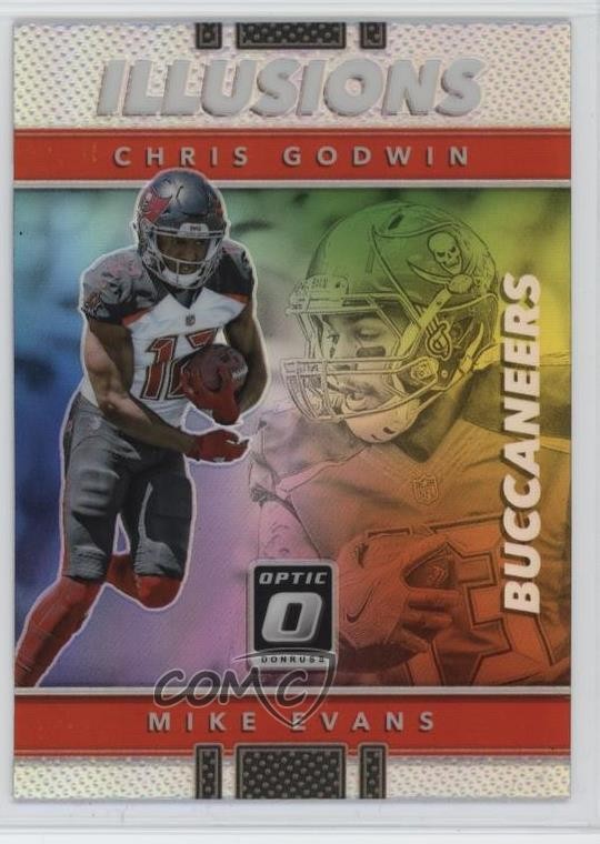 2017 Donruss Optic Illusions Holo Silver Prizm Chris Godwin Mike Evans #25 16tx