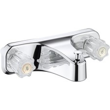 Mobile Home RV Tub Shower Center-Set Faucet, 8 inch, 2-Handle, Chrome with Cl...