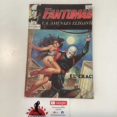 1991 MEXICAN SPANISH COMICS FANTOMAS #5 LA AMENAZA ELEGANTE EDITORA VID MEXICO