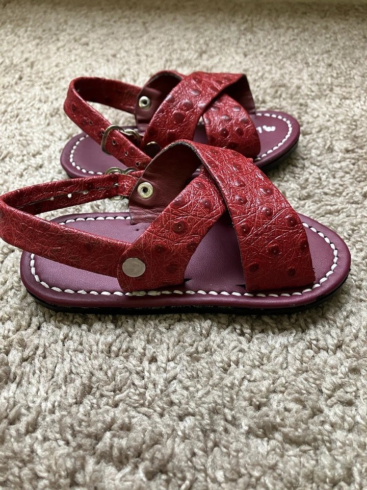 Huaraches Bebé, Sandalias Mexicanas, Tierra Caliente 1-3 Años Foto 2 de 4