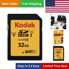SDHC Card 32GB UHS-I U1 V10 , up to 85MB/s Read Speed, for Full HD Video and ...